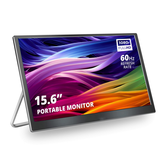 AocAmity C2 15.6″ FHD Portable Third Screen – USB-C IPS with Kickstand