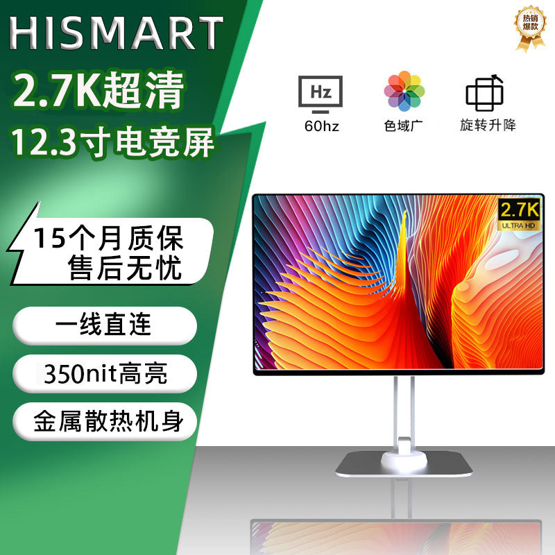 12.3" 2.7K Entertainment Portable Display