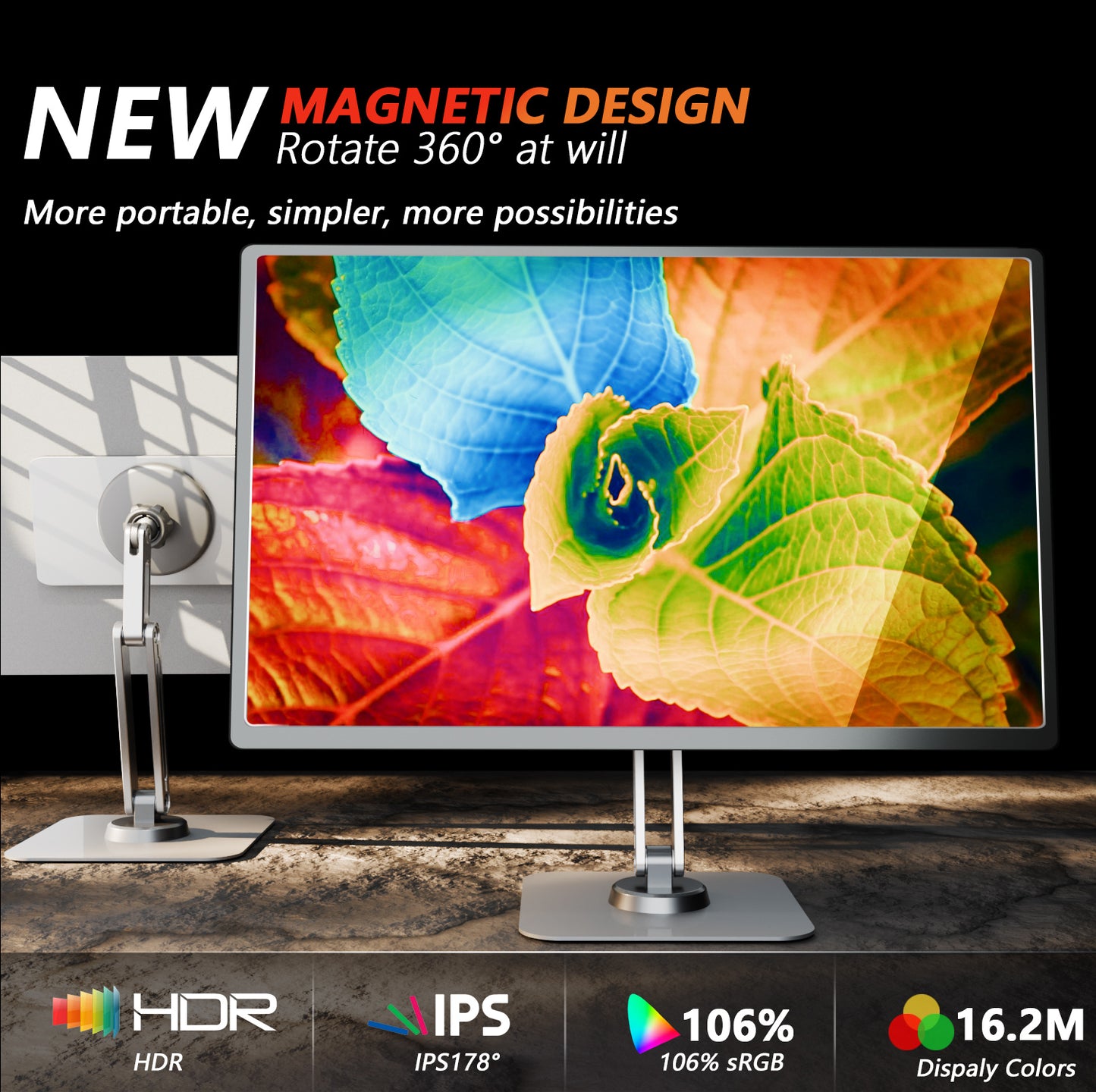 12.3" 2.7K Entertainment Portable Display