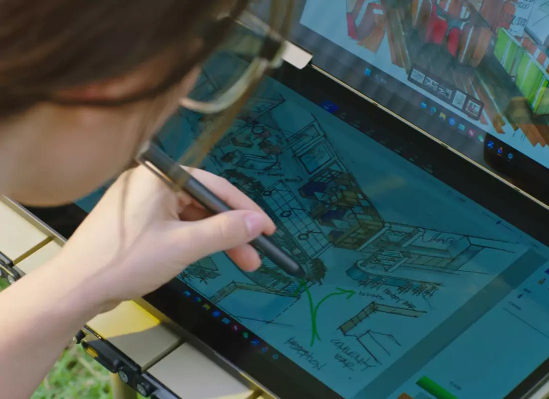 AocAmity D15 Pro Touch – 15.6" FHD Portable Monitor | Dual-Screen, IPS, USB-C, Touchscreen, Foldable for Laptop & Productivity