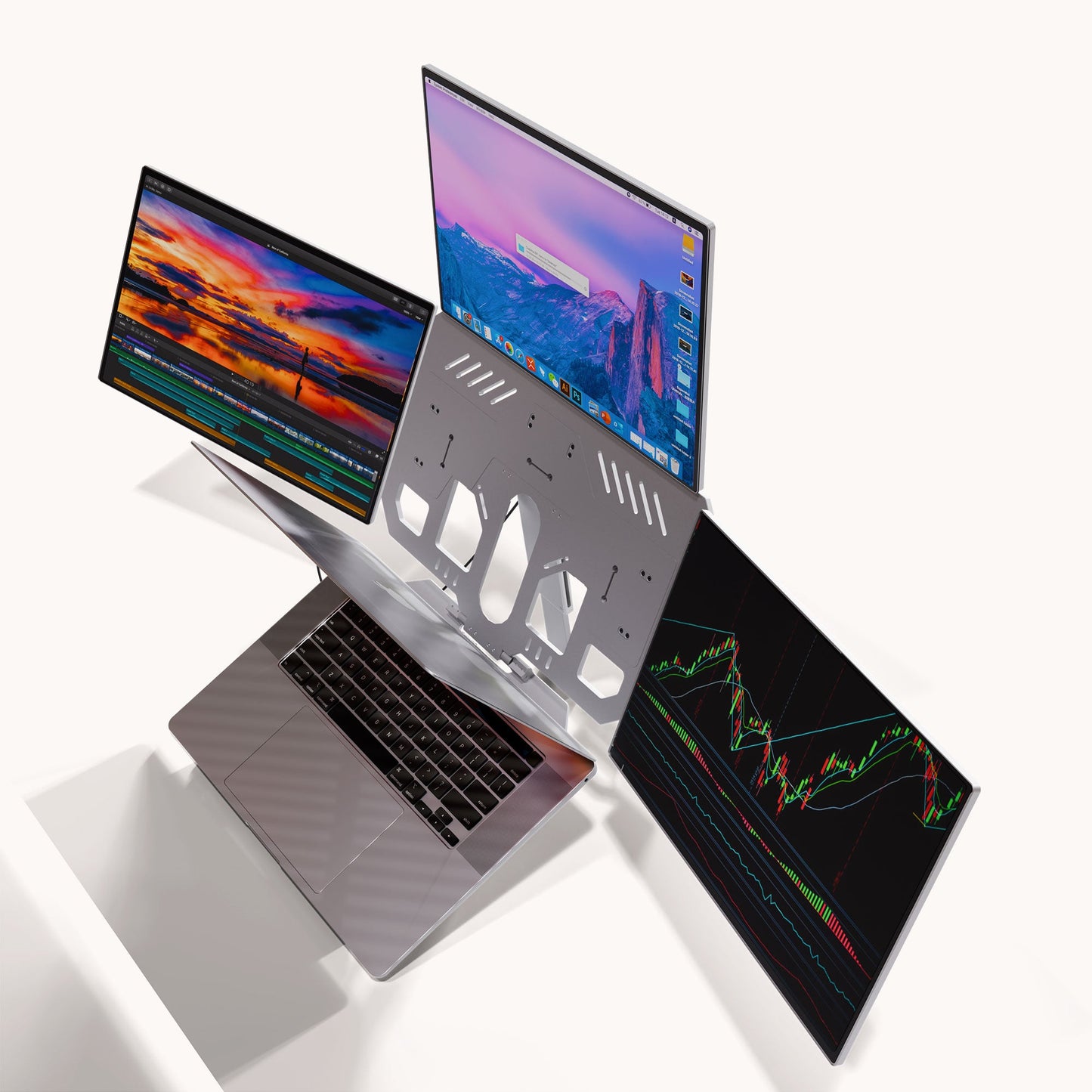 AocAmity TriCreate 16″ Silver Edition – Modular Triple-Screen Freedom