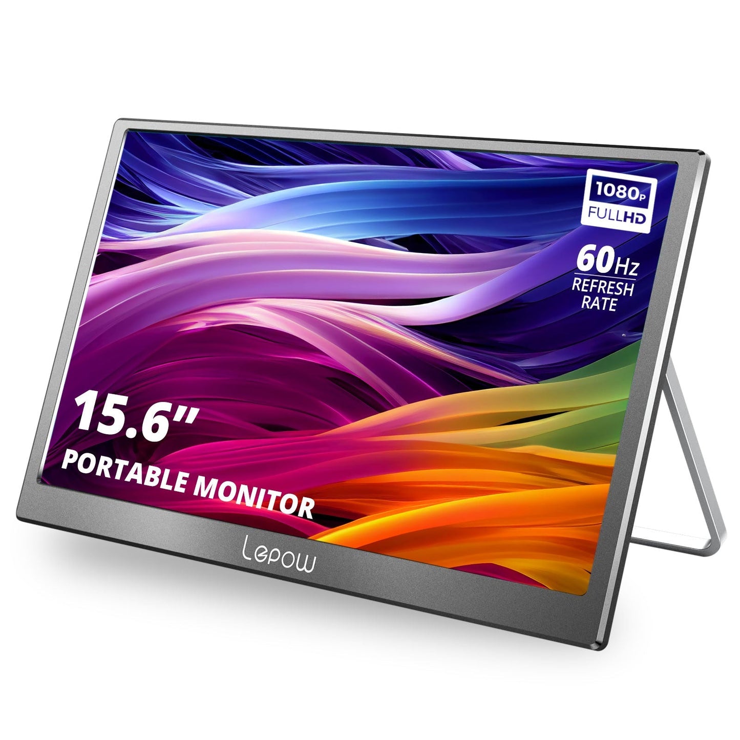 Lepow C2 15.6″ FHD Portable Third Screen – USB-C IPS with Kickstand