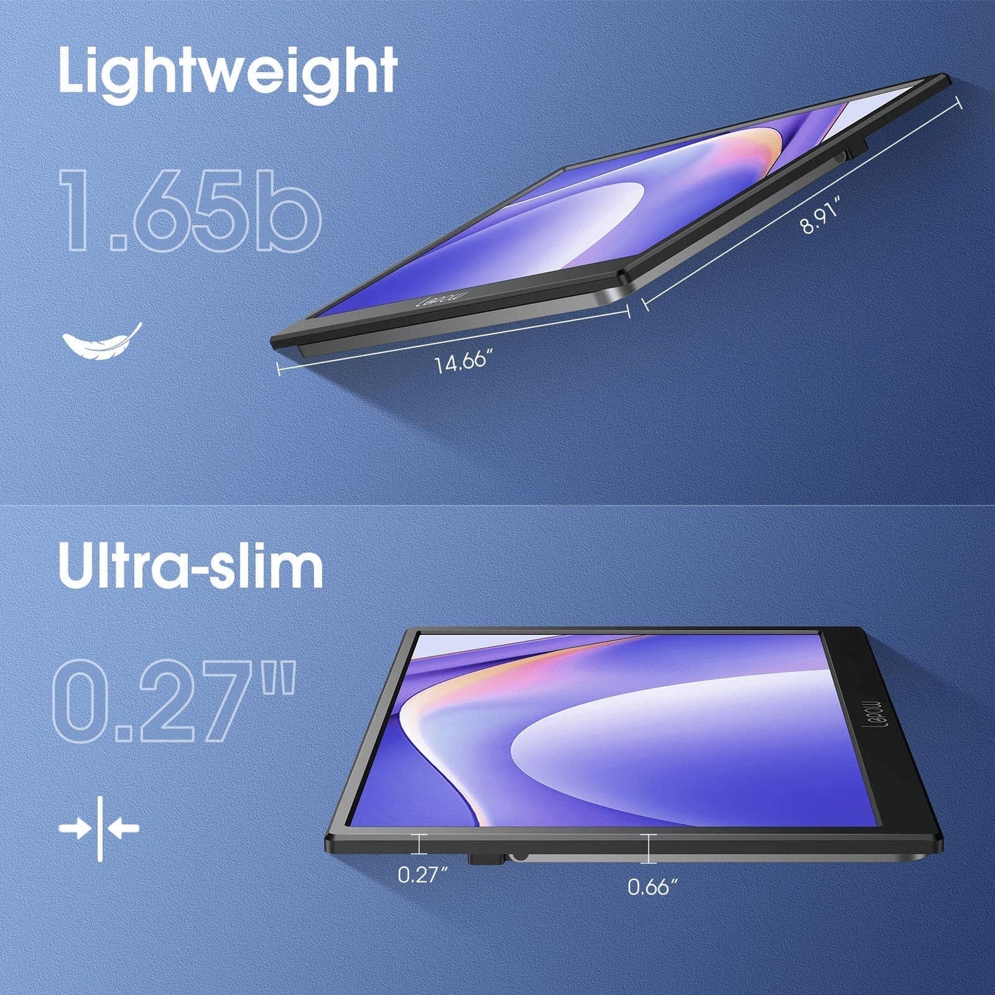 Lepow C2 15.6″ FHD Portable Third Screen – USB-C IPS with Kickstand