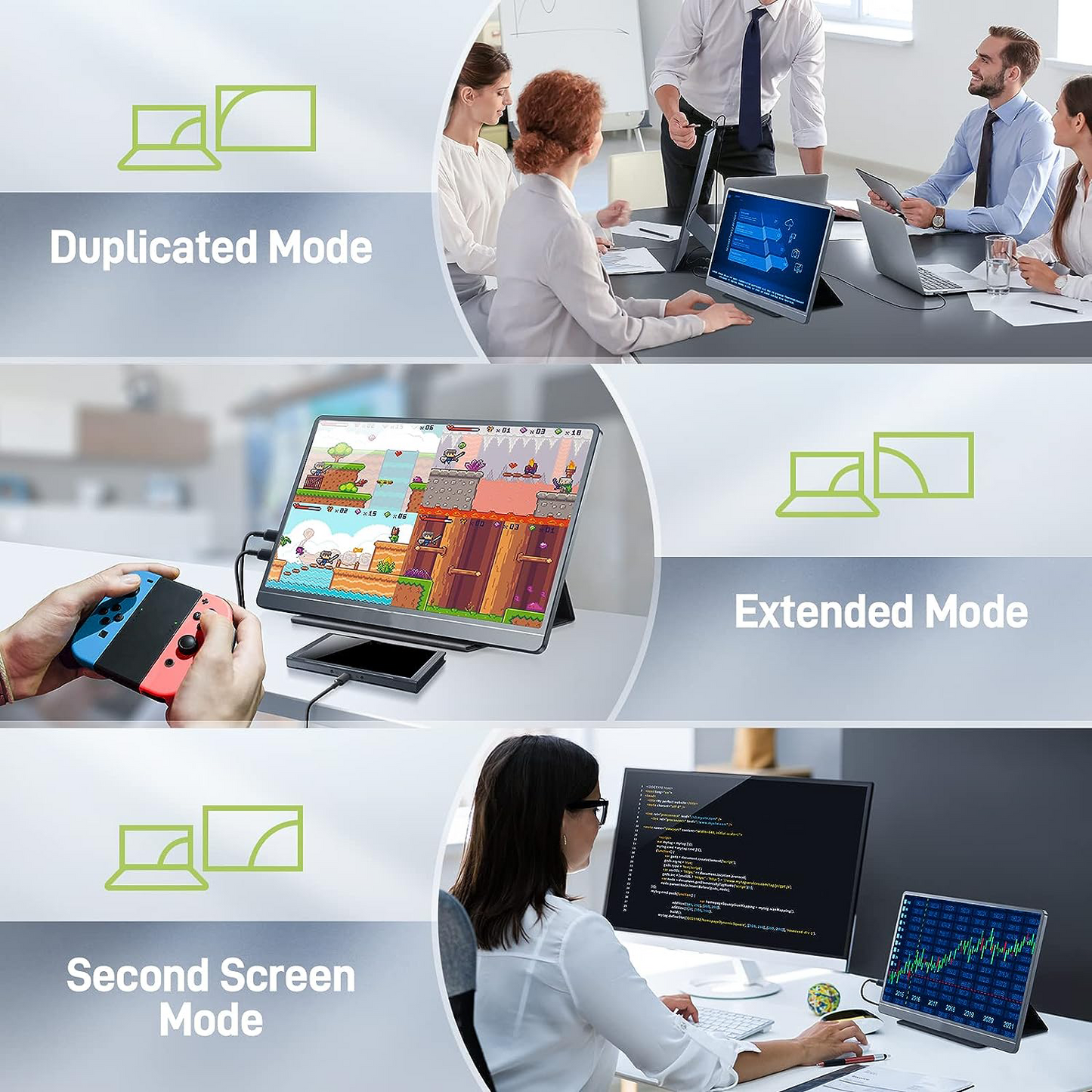 AocAmity Z1 E5 15.6" FHD Portable Monitor – 100% sRGB, IPS, HDR, USB-C, Ultra-Slim